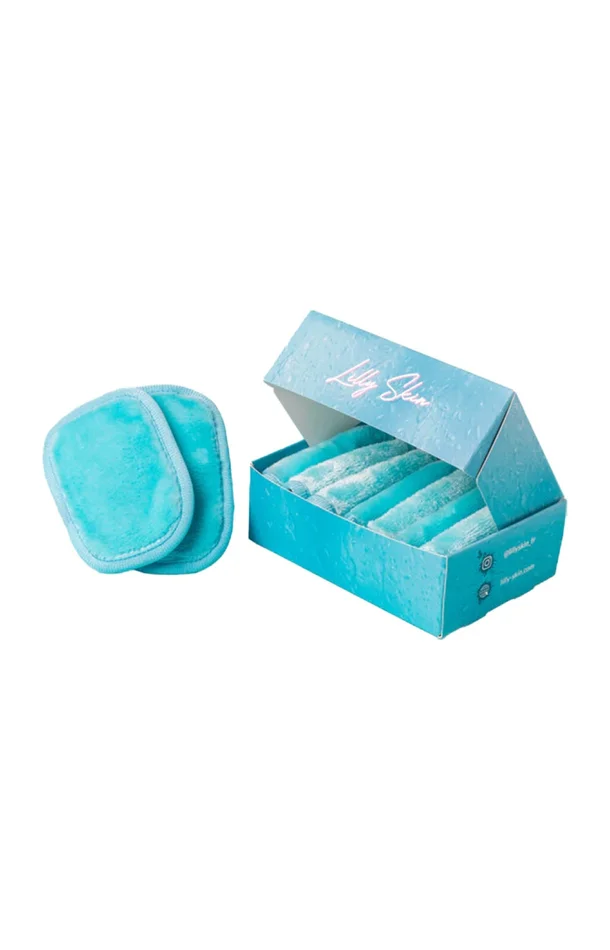 Disques démaquillants réutilisables – Bleu chill – 7 unités