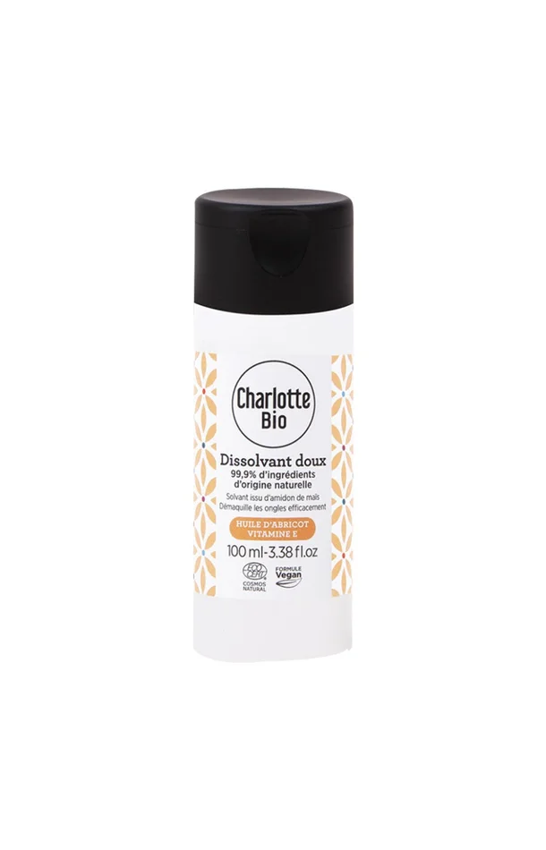 Dissolvant vegan – Huile d’abricot & vitamine E – Ongles – 100 ml
