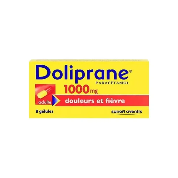 Doliprane 1000mg douleurs et fievre 8 gelules