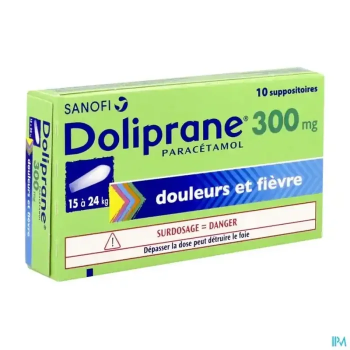Doliprane 300mg suppositoire