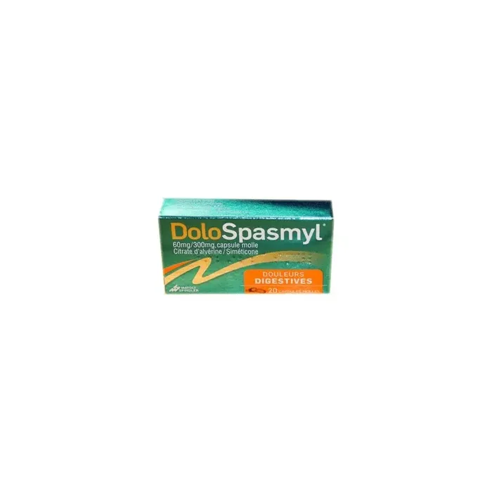 DOLOSPASMYL DOULEURS DIGESTIVES 60MG/300MG 20 CAPSULES MAYOLY SPINDLER