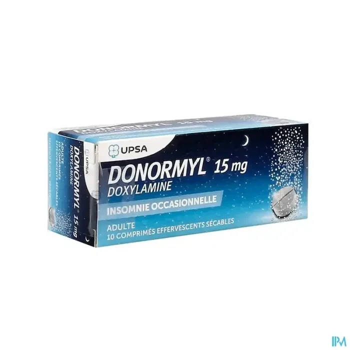 Donormyl 15mg comprimé effervescent sécable 10