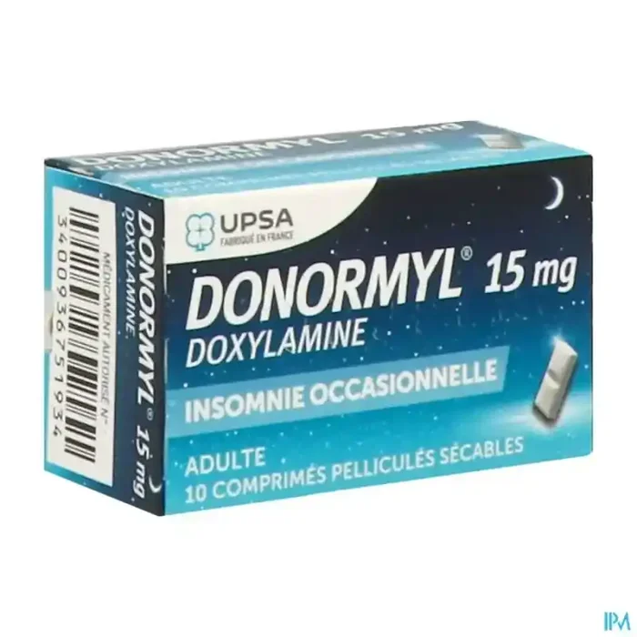 Donormyl 15mg comprimé sécable 10