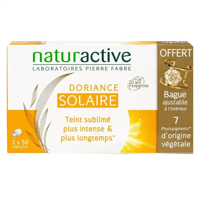 Doriance solaire 2×30 capsules + bague offerte