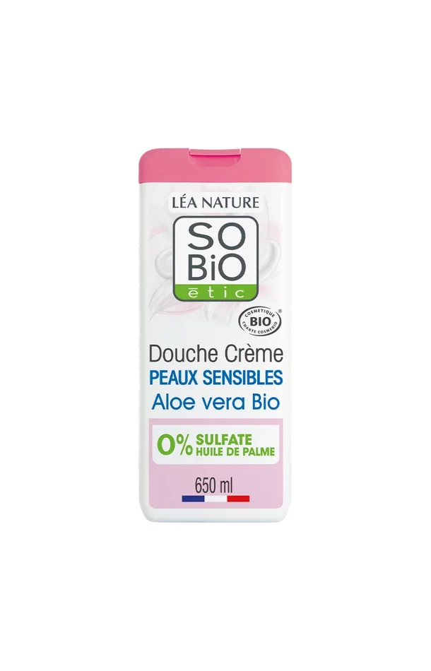 Douche crème bio protectrice – Aloe vera – 650 ml