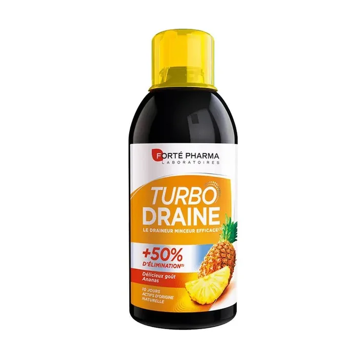 Draineur Minceur et Elimination Goût Ananas 500ml TurboDraine forte pharma
