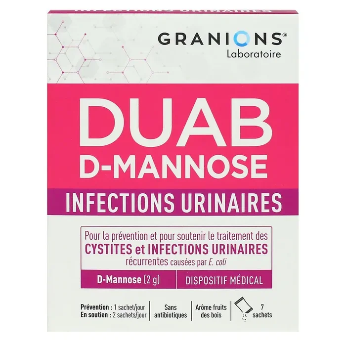 Duab D-Mannose infections urinaires 7 sachets
