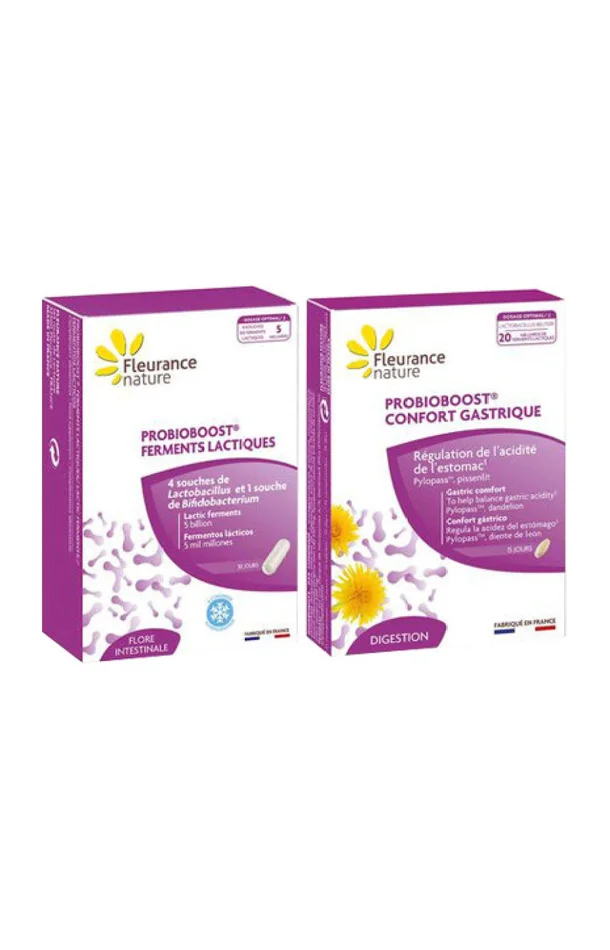 Duo bien-être intestinal – Confort gastrique & ferments lactiques – 1 mois
