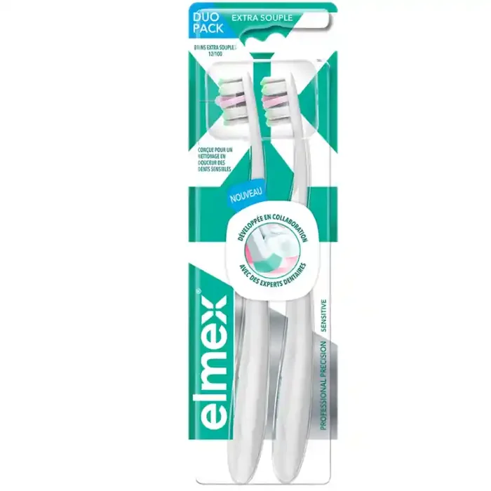 DUO BROSSE A DENTS PRECISION INTERDENTAIRE EXTRA SOUPLE ELMEX