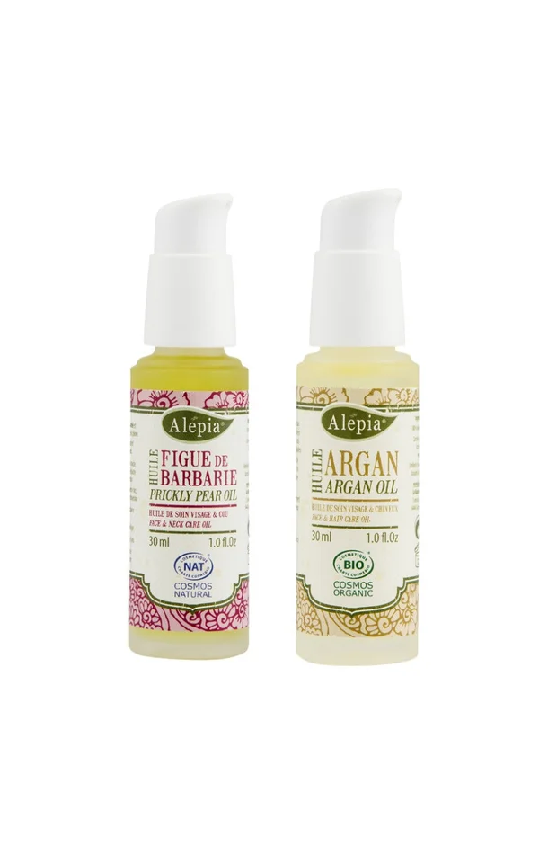 Duo d’huiles bio régénérantes & anti-âge – Argan & figue de Barbarie – 2 x 30 ml