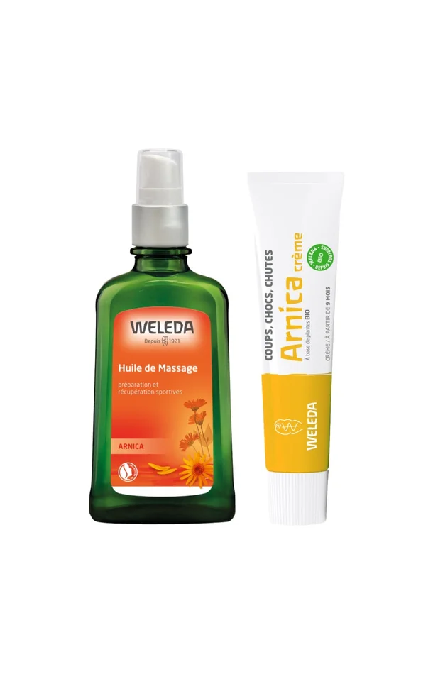 Duo hydratant bio – Huile & crème à l’arnica – Corps