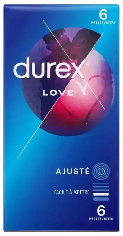 Durex Love 6 Préservatifs Faciles et Rapides à Poser