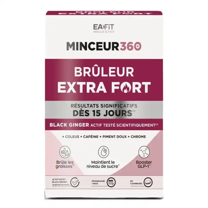 EAFIT MINCEUR 360 – Brûleur Extra Fort, 60 Comprimés