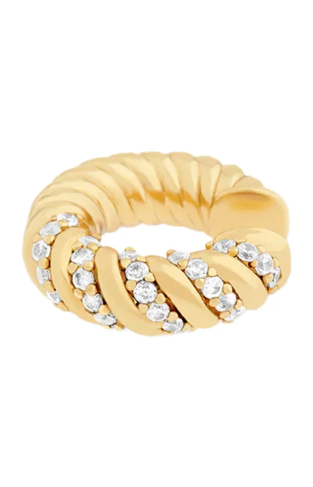 Earcuff – Sparkly Twist – Doré