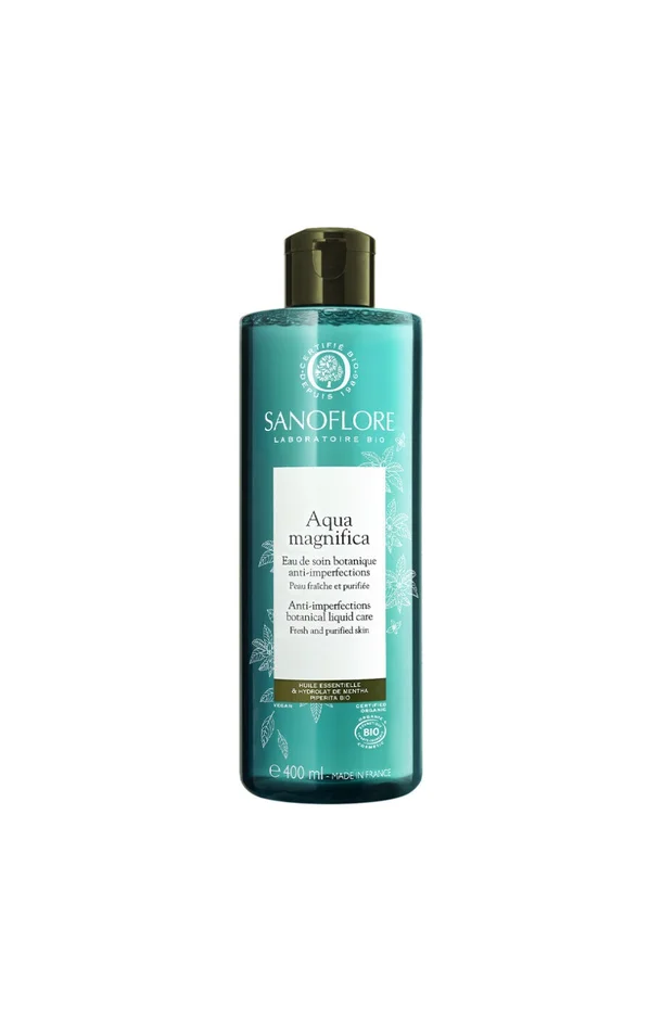 Eau de soin botanique purifiante bio – Aqua Magnifica – Tous types de peaux – 400 ml