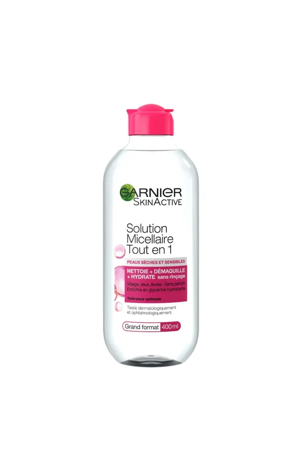 Eau micellaire – SkinActive – Peaux sèches & sensibles