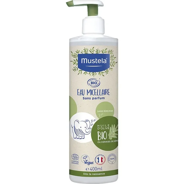 Eau micellaire BÉBÉ sans rinçage certifiée BIO 400 ml