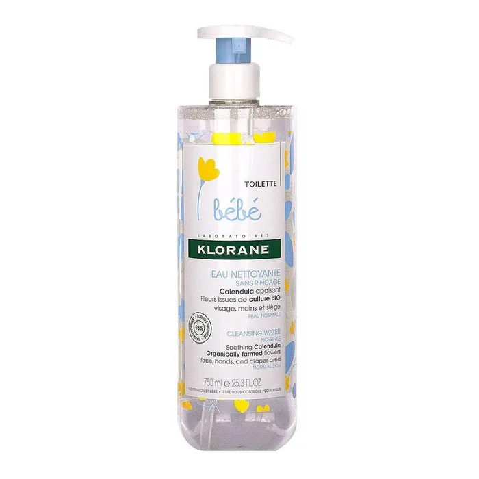 Eau nettoyante sans rinçage bébé 750ml