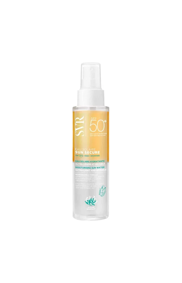 Eau solaire SPF 50+ – Sun Secure – Niacinamide & vitamine E – Visage & corps – 100 ml