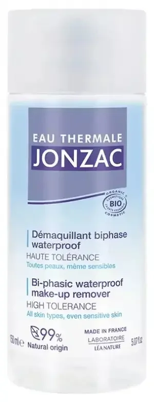Eau Thermale Jonzac Démaquillant Biphase Waterproof Toutes Peaux Bio 150 ml