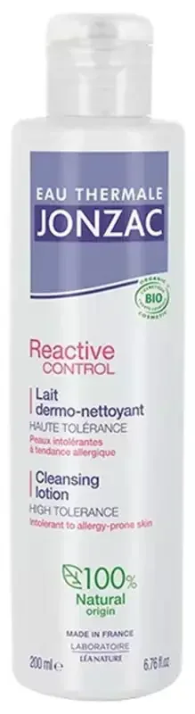 Eau Thermale Jonzac REactive Lait Dermo-Nettoyant Peaux Intolérantes Bio 200 ml
