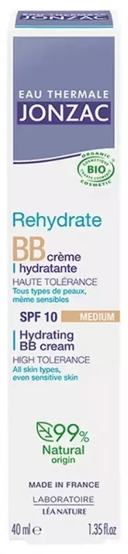 Eau Thermale Jonzac Rehydrate BB Crème Hydratante Bio 40 ml – Teinte Médium