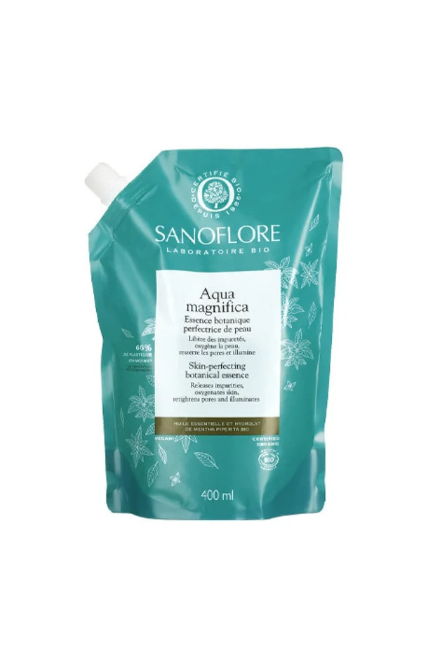 Eco-recharge eau de soin botanique purifiante bio – Aqua magnifica – 400 ml