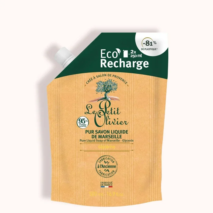 Eco-Recharge Pur Savon Liquide de Marseille – Parfum Glycérine