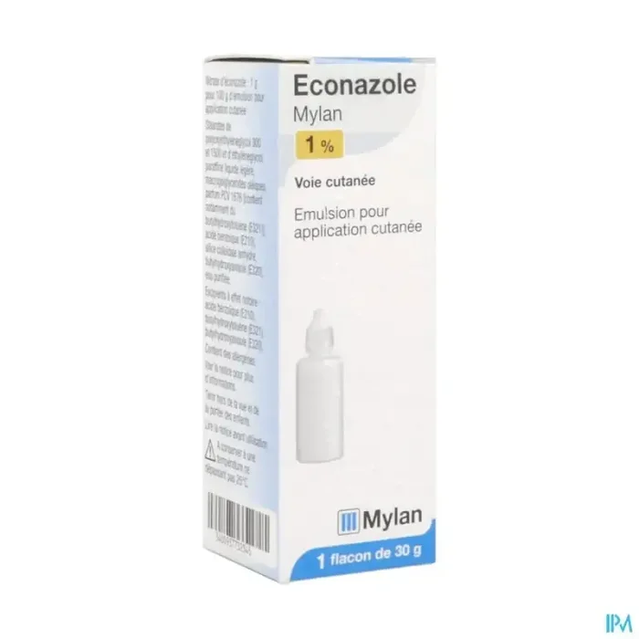 Econazole viatris 1% emulsion pour application cutanee 30g