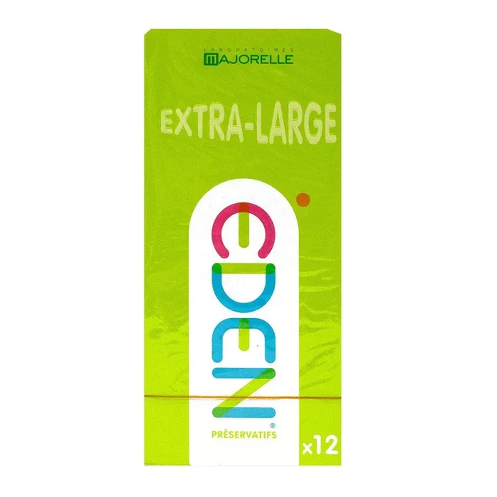 Eden 12 préservatifs extra-large lubrifiés
