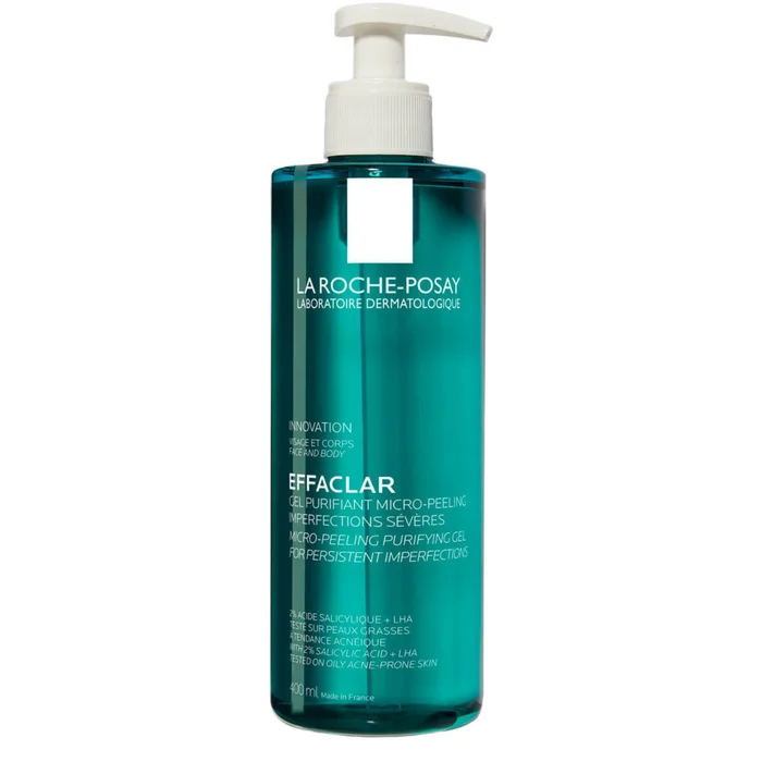 Effaclar Gel Micropeeling – Gel nettoyant visage & corps anti-imperfections acide salicylique 400 ml