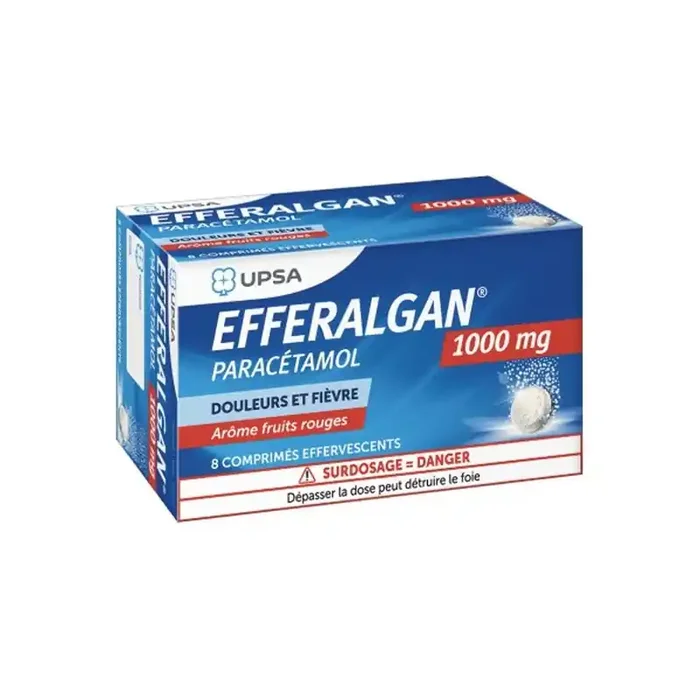 Efferalgan 1000mg fruits rouges 8 comprimes