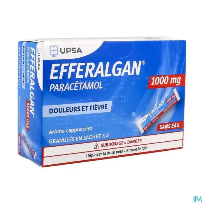 Efferalgan 1g cappuccino granules sachet 8