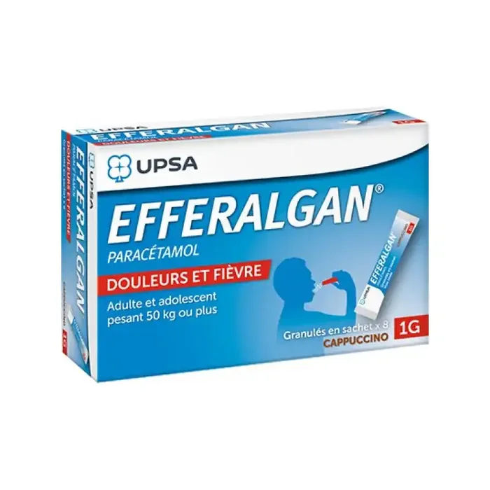 Efferalgan 1gr Cappuccino granules 8 sachets