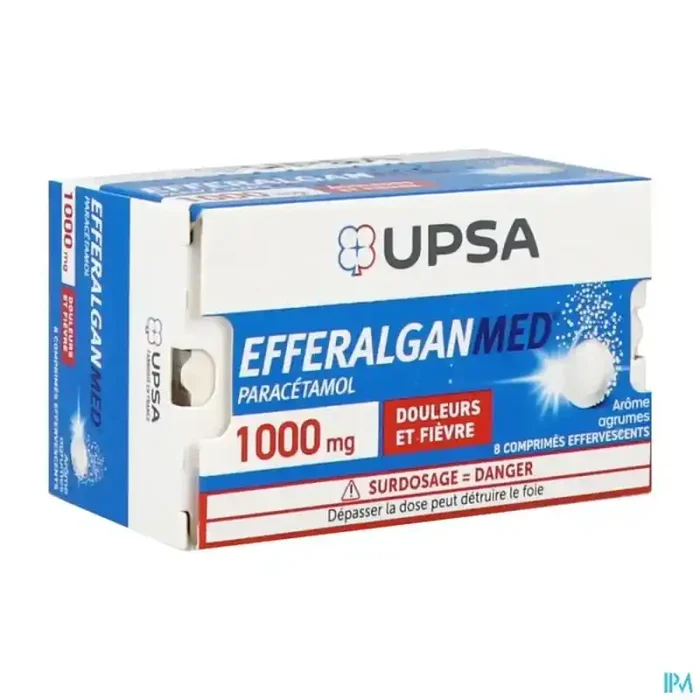 Efferalganmed 1000mg comprimé effervescent 8