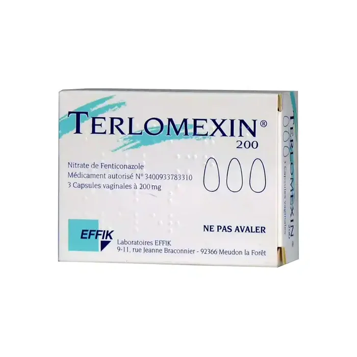 Effik Terlomexin 200mg boite de 3 capsules molles vaginales