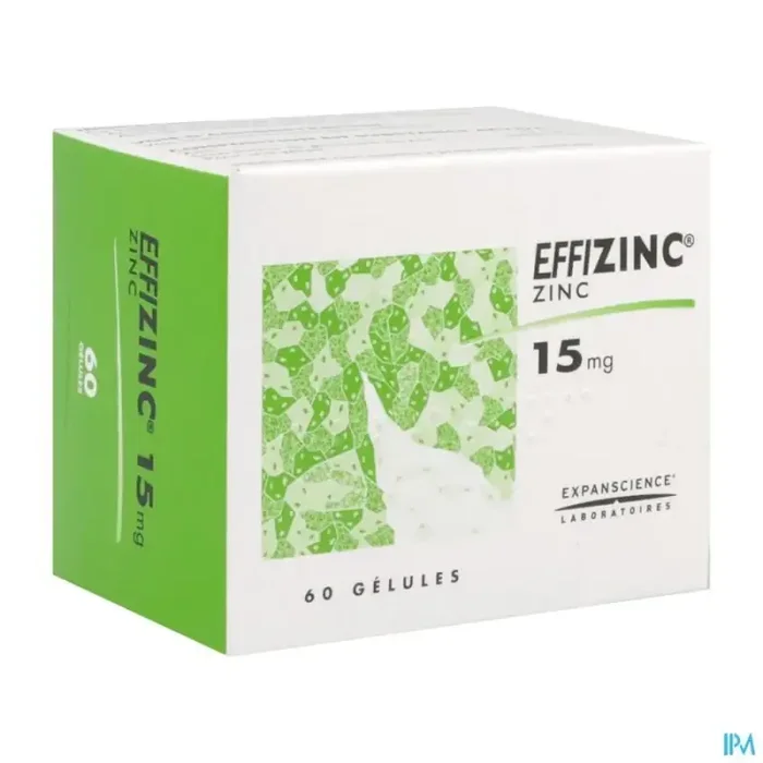 Effizinc 15mg gélule 60