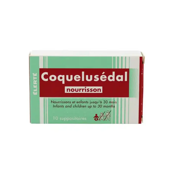 Elerte coquelusedal nourrissons 10 suppositoires