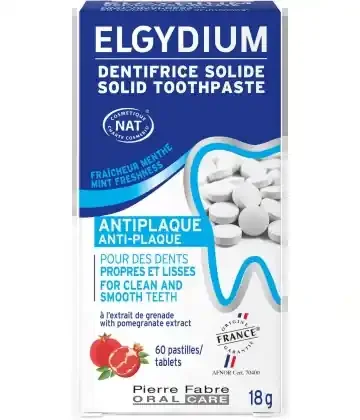 Elgydium Dentifrice Antiplaque Solide x 60 comprimés
