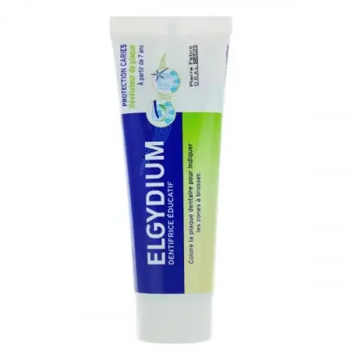 ELGYDIUM DENTIFRICE EDUCATIF RÉVÉLATEUR DE PLAQUE – Pomme Verte 50ml