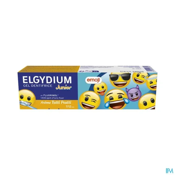 Elgydium junior gel dentifrice tutti frutti emoji 50ml