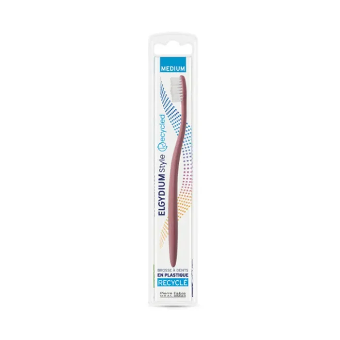 ELGYDIUM STYLE BROSSE A DENTS PLASTIQUE RECYCLÉ MEDIUM