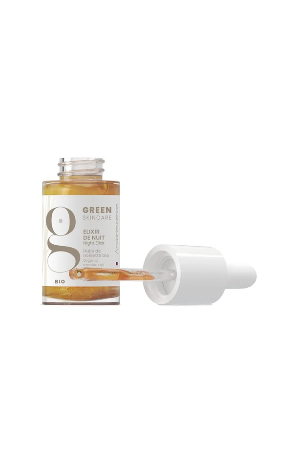 Elixir de nuit bio – Huile de noisette – Visage – 15 ml