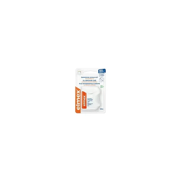 Elmex fil dentaire cire arome menthe 50m