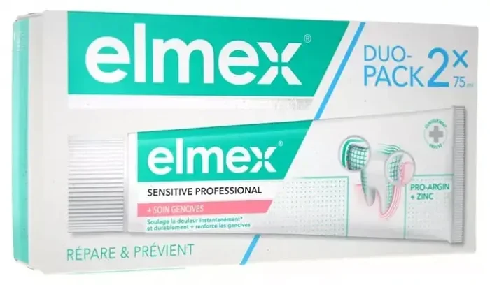 Elmex Sensitive Professional – Soin Gencives 2 x 75 ml