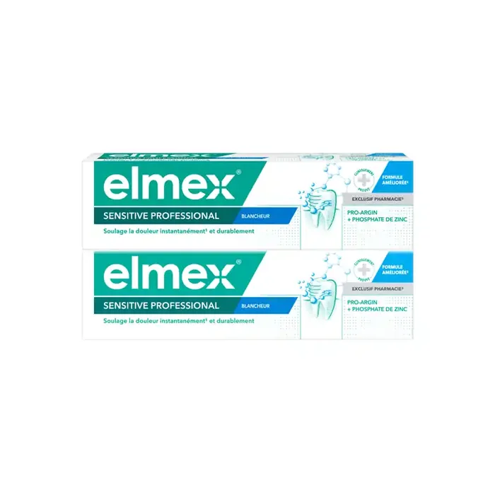 Elmex Sensitive Professional Blancheur lot de 2x75ml