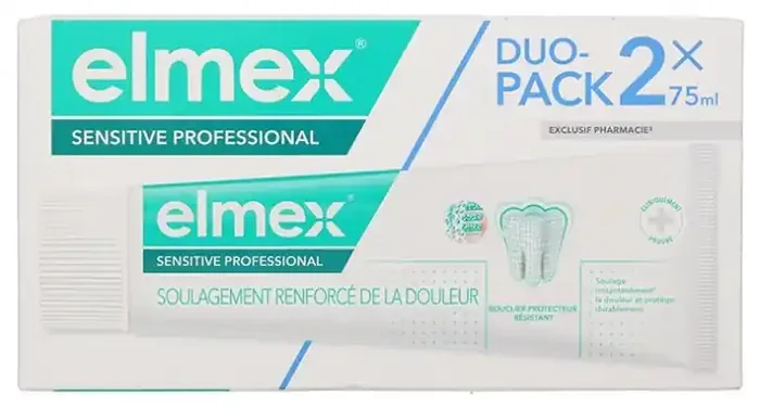 Elmex Sensitive Professional Dentifrice Lot de 2 x 75 ml