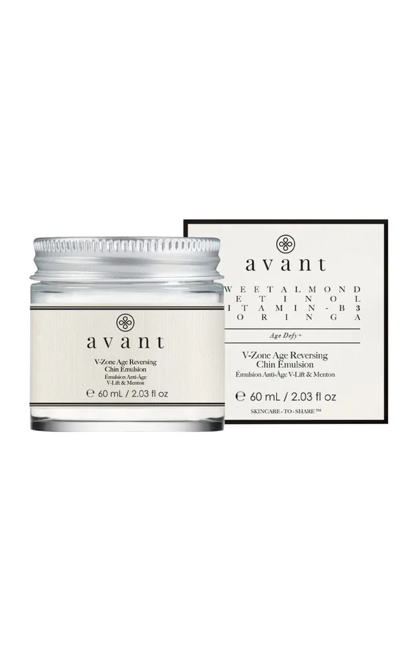 Emulsion anti-âge – Huile de Moringa & amande douce – V-Lift & menton – 60 ml