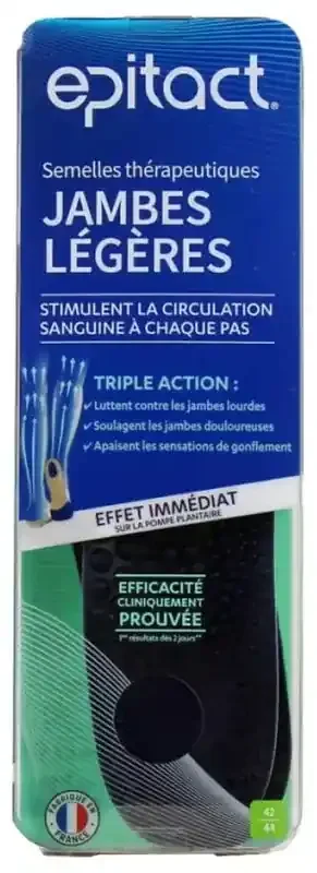 Epitact Semelles Jambes Légères – Taille 42-44