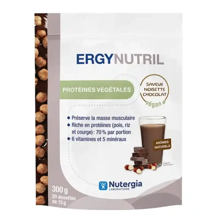 ERGYNUTRIL NOISETTE CHOCOLAT 300G NUTERGIA